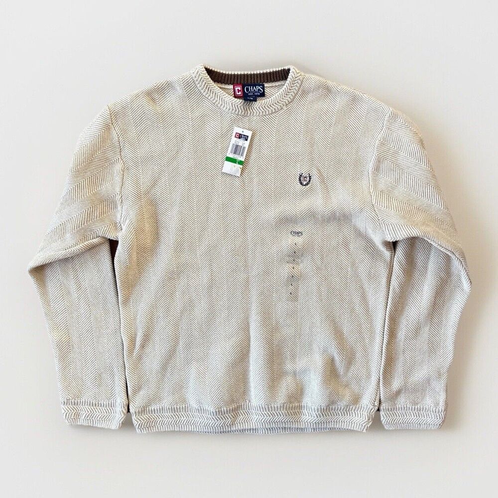 NWT Polo Ralph Lauren Chaps Knit Sweater Cream